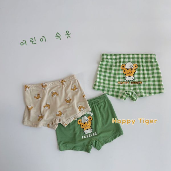 Three-piece Set Children's Underwear Modal Printing Baby Kindergarten Boxer Shorts - Image 9