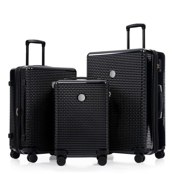 3 Piece Set Of Hard Shell Suitcases With Wheels, Light Expandable Travel Suitcase With TSA Lock, Carry-On, Checked Luggage,20 Inches, 24 Inches, 28 Inches - Image 8