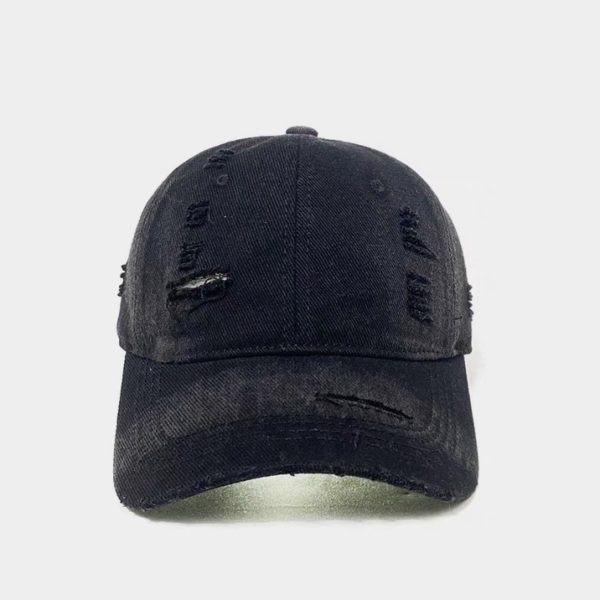 Washed Make Old Ripped Baseball Cap For Women - Image 2