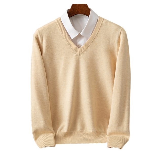 New Men's V-neck Sweater Fashion - Image 5