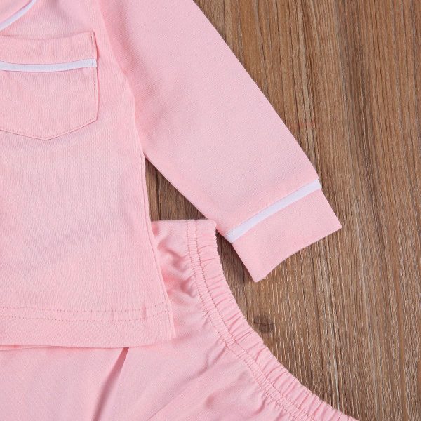 Cotton Two Piece Pajama Sets Toddler Kids Baby Girl Boy - Image 5