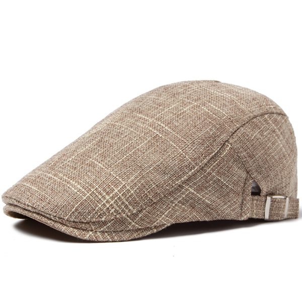 Men's Breathable Retro Casual Cotton And Linen Beret - Image 9