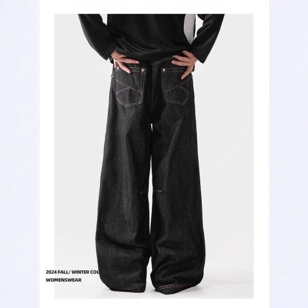 Deconstructing Design Sense Denim American Cleanfit Wide Leg Pants - Image 3