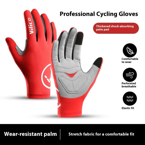 Spring And Summer Outdoor Mountain Bike Riding Gloves Thin Shock Absorption - Image 2