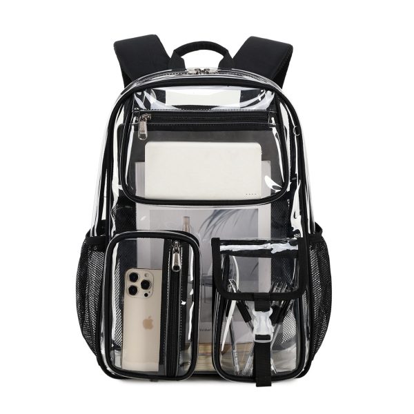 Transparent Jelly Pack Middle School Student Schoolbag Large Capacity Backpack - Image 3