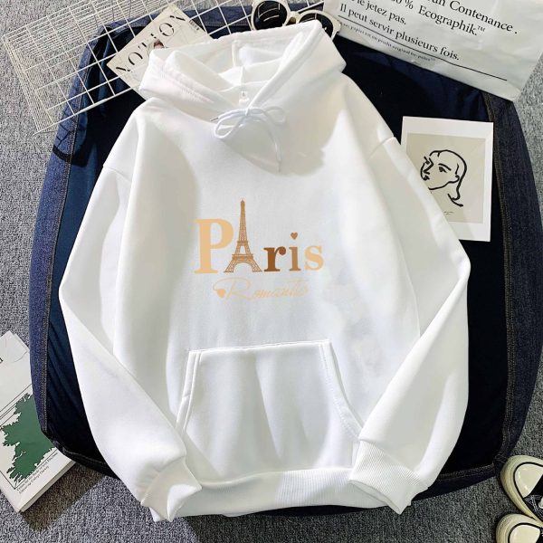 Letter Printed Hoodie Female Couple's Tops - Image 6