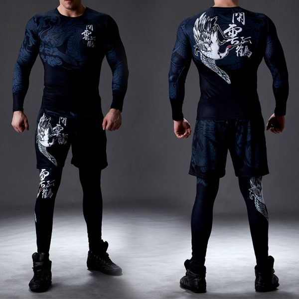 Men's Sweat-absorbent Quick-drying Fitness Suit - Image 5