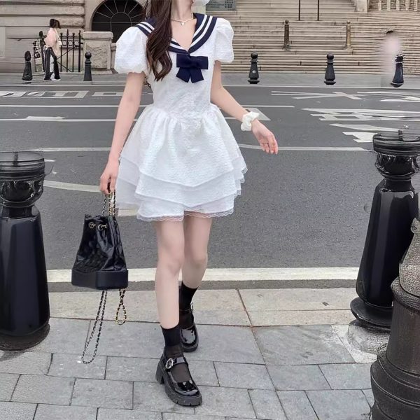 Sailor Collar Princess Dress Women's Dress - Image 4