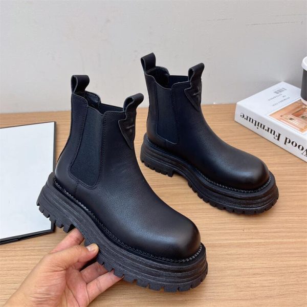 British Style Complex Sleeve Motorcycle Boots Women - Image 7