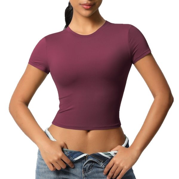 European And American Leisure All-match Tight Quick-drying Workout Top - Image 4