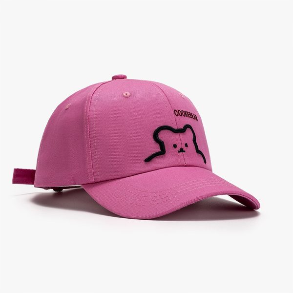 Men's Outdoor Sun Protection South Korea Cute Bear Baseball Cap - Image 8