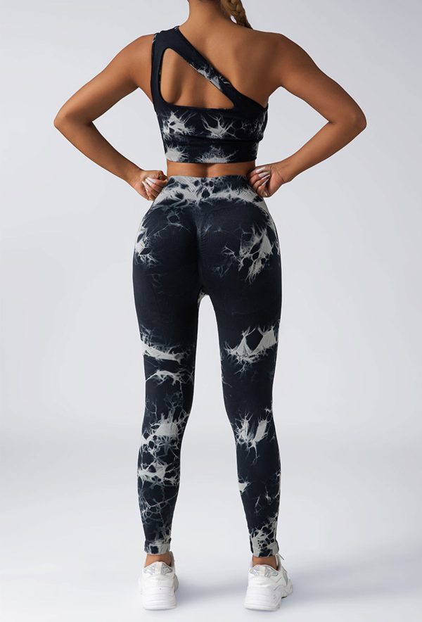 Women Scrunch Workout Leggings Butt Lifting High Waisted Yoga Pants - Tie Dye Seamless Booty Gym Tights - Image 4