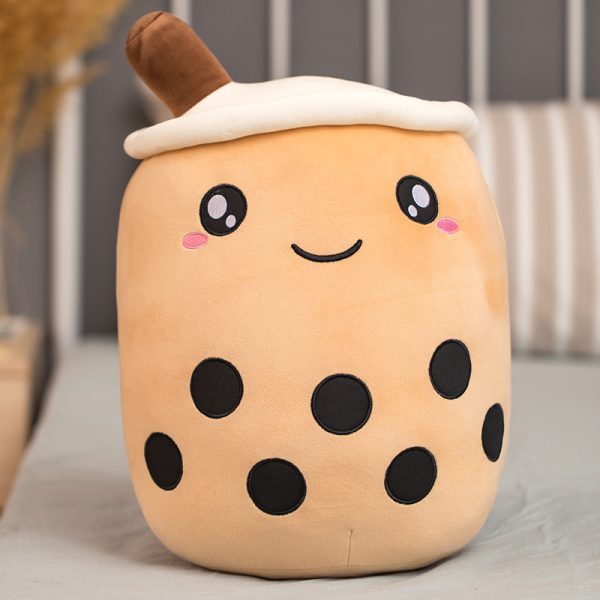 Unique Soft Teddy Plush Boba Milk Tea Plushie Toy Stuffed Fruit Shape Taste Milk Tea Hug Pillow Balls Boba Tea Cup Cushion Kids - Image 7