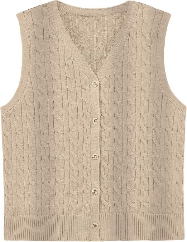 European And American Women's Fashion Sweater Vest Twisted Knitted Short - Image 10