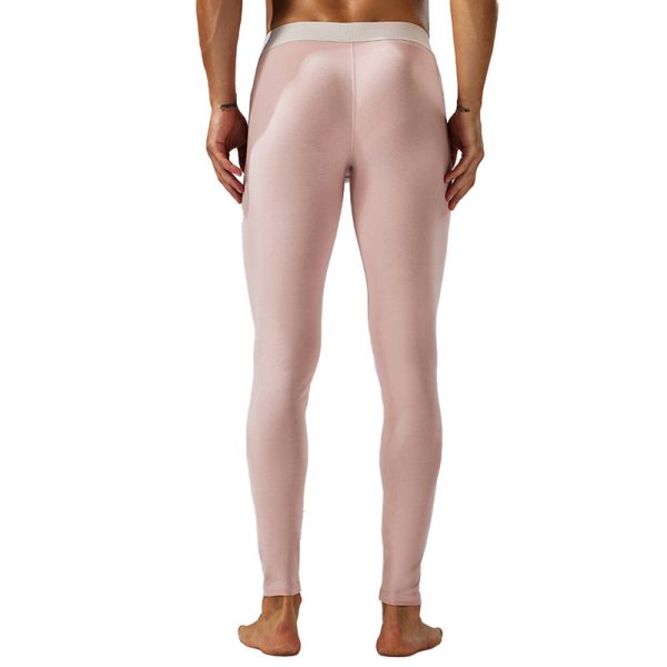 Seobean New Classic Long Johns Men's Fashion Simple Warm Within Long Pajama Pants - Image 5