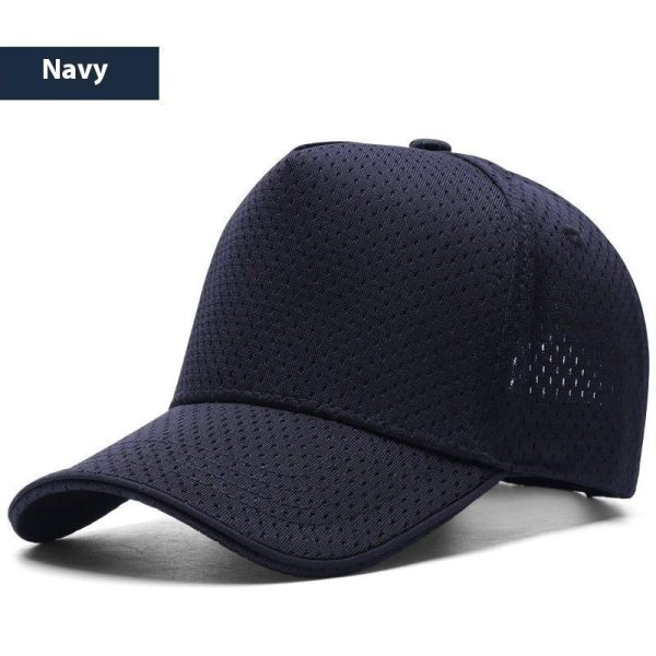 Full Mesh Breathable High Crown Baseball Cap - Image 7