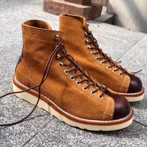 Stitching Martin Boots Retro Easy Matching British Style Working Boots - Image 2