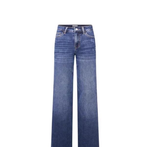 Narrow Wide-leg Pants High Waist Hip Lift Straight Loose Jeans - Image 2