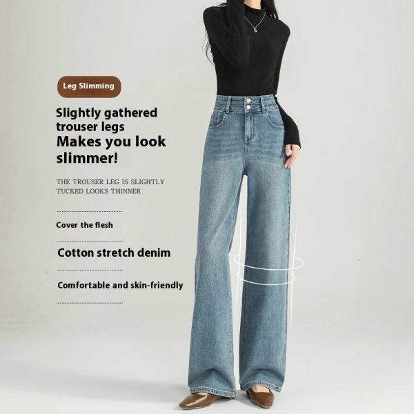 Women's Wide-leg Jeans Spring And Autumn