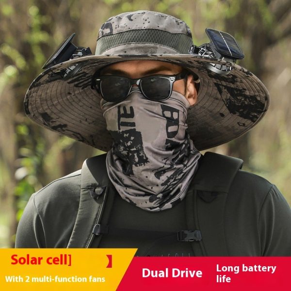 Long Endurance Lithium Battery Fan Solar Charging Wind Sun Protection Hat - Image 10