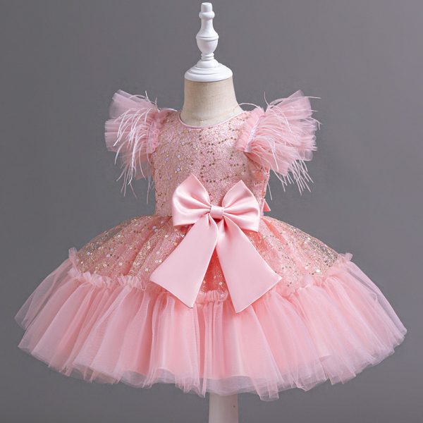 Flower Children's Clothing Children's Wedding Dress Tulle Skirt Summer - Image 6