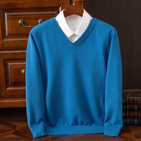 New Men's V-neck Sweater Fashion - Image 9