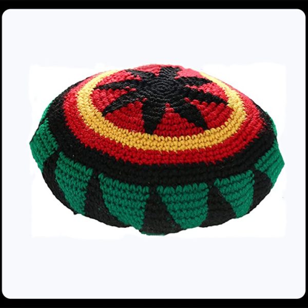 Halloween Jamaica Reggae Children Woolen Cap Handmade Knitted Rainbow Striped Festival Funny Wear - Image 7