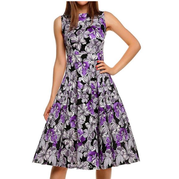 Vintage print dress - Image 8