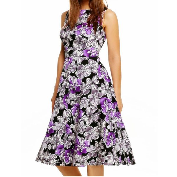 Vintage print dress - Image 2