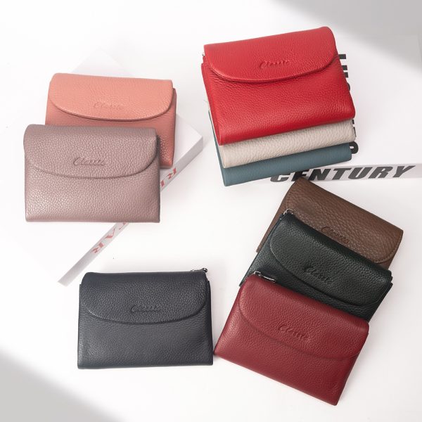 Coin Purse Fashion Multi-card-slot Zipper Card Holder Magnetic Snap