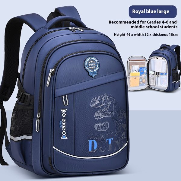 Children's Burden Reduction Multi-compartment Primary School Large Capacity Schoolbag - Image 7