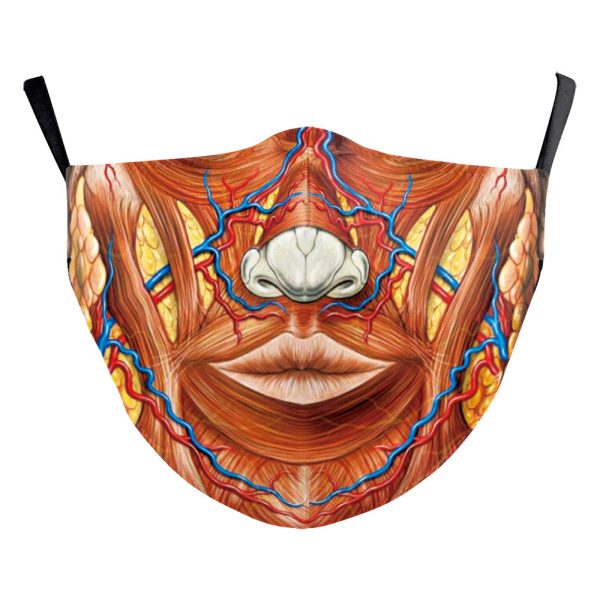 Halloween Milk Silk High Density Diagonal Cloth Double Layer Dustproof Protective Mask - Image 6