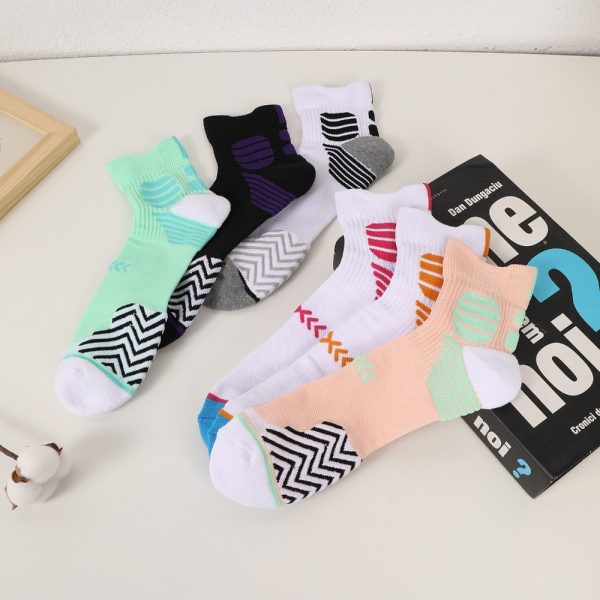 Six Pairs Of Trendy Mixed Sports Socks, Sports Ankle Socks, Running Socks, Hiking Socks, Moisture-wicking Cotton Socks And Ankle Socks - Image 7