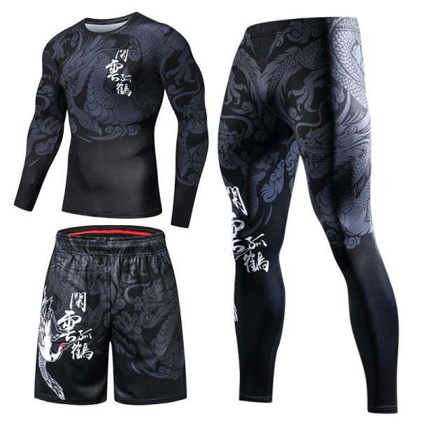 Men's Sweat-absorbent Quick-drying Fitness Suit - Image 2