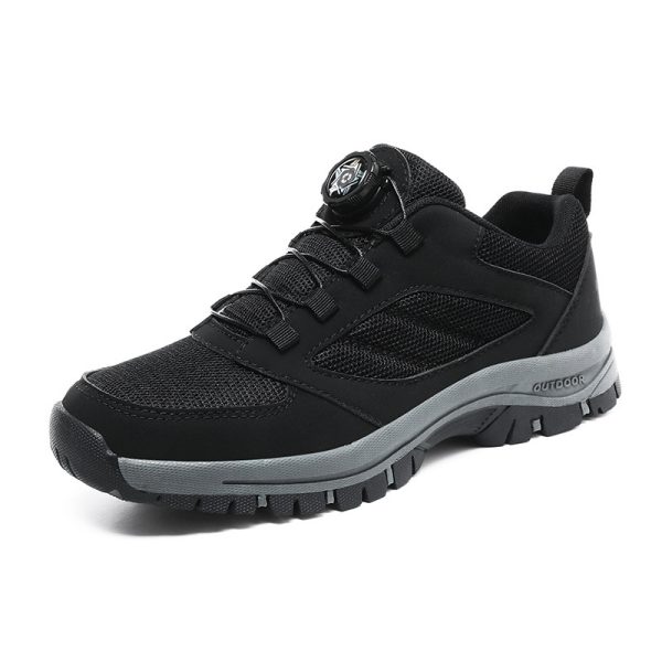 Extra Large Size Work Training Shoes Male Black Breathable - Image 5