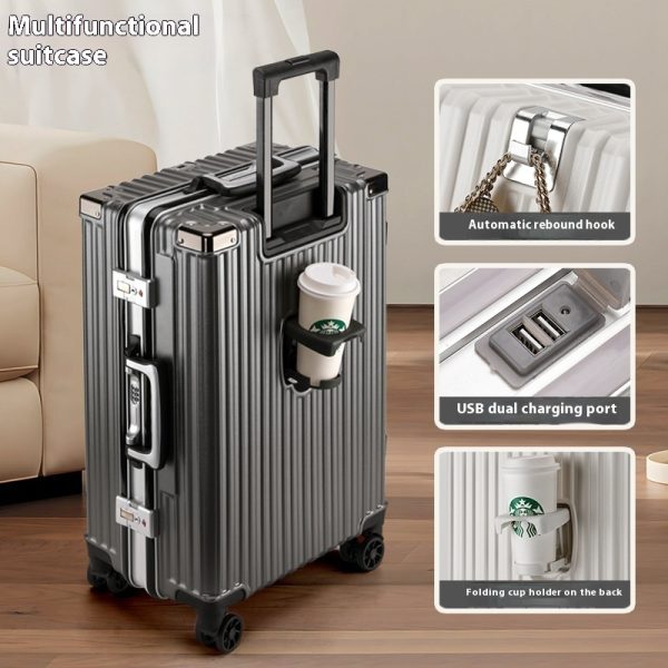 Trolley Password Universal Wheel Aluminum Frame Large Capacity Luggage - Image 8