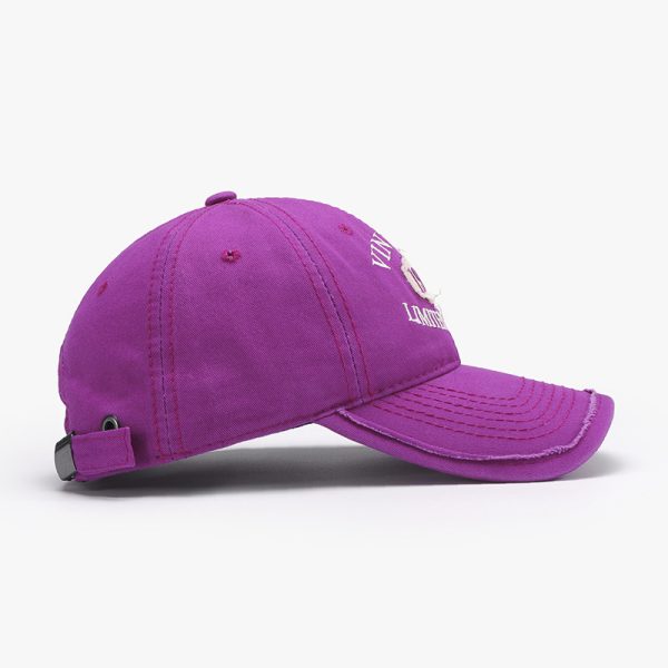 Spring New Big Head Circumference Letter Embroidery Women's Face-looking Small Peaked Cap - Image 2