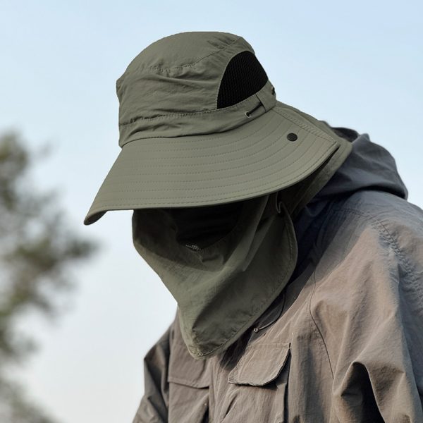 Outdoor Fishing Cap Protection Bucket Hat UV Protection Sun Hat - Image 10