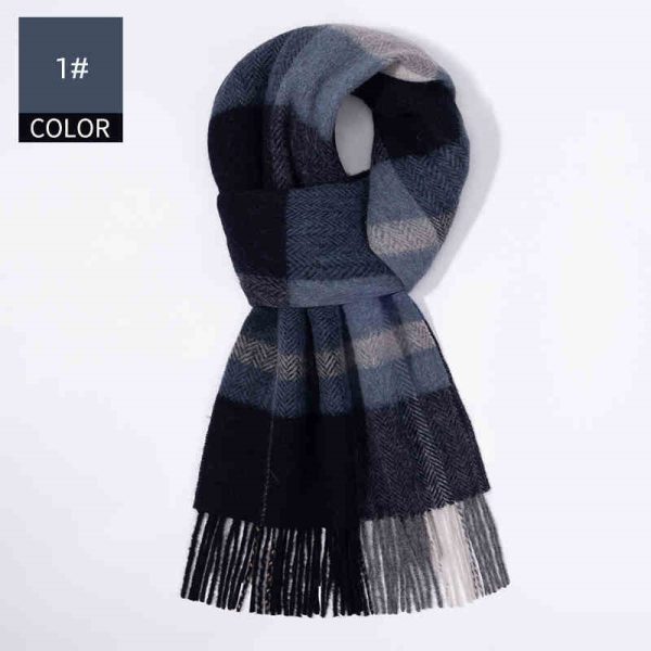 Winter New Men's Cashmere Scarf - Image 6