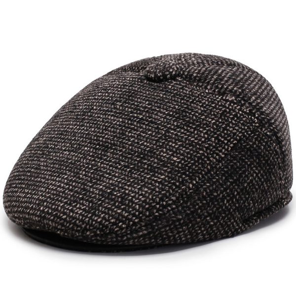 Men's Fashion Casual Winter Warm Peaked Cap - Image 7