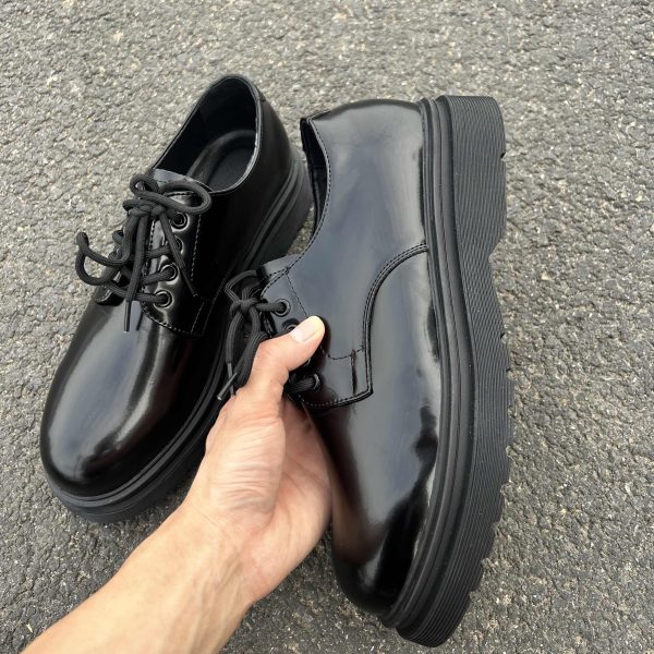 Men's Height Increasing Vibe Wind Low-top Cleanfit Big Head Leather Shoes - Image 5