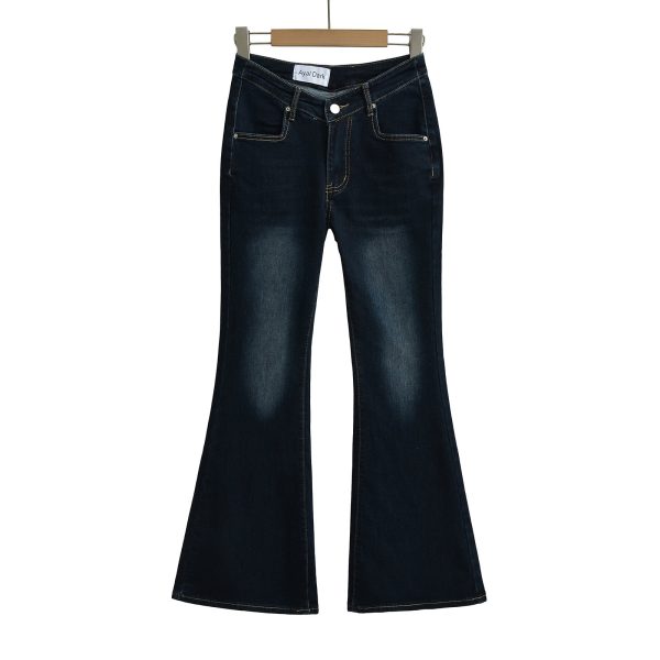 Fuli Washed Nostalgic Skinny Jeans For Women - Image 7