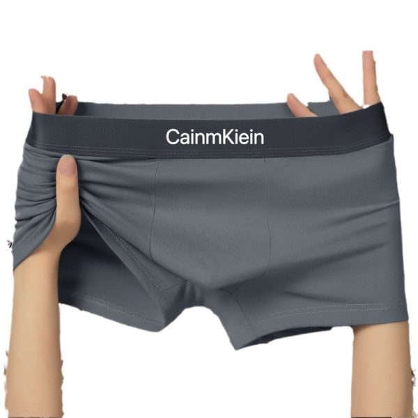 Solid Color Men's Underwear Comfortable Soft Boxers - Image 5