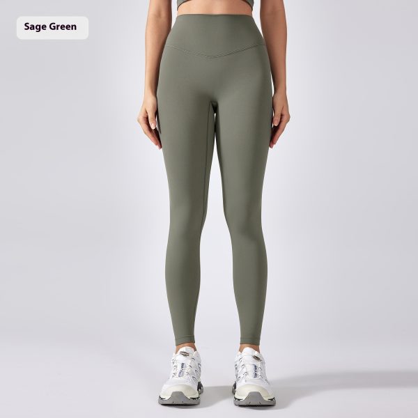 Elastic High-waisted Trousers Yoga Pants Belly Contracting Peach Hip Training - Image 9