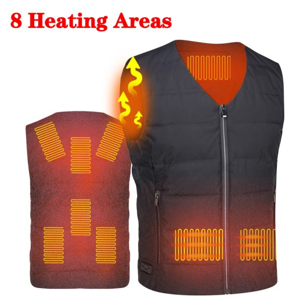 Intelligent Three-speed Temperature Control Electric Heating Vest Keeps The Whole Body Warm - Image 5