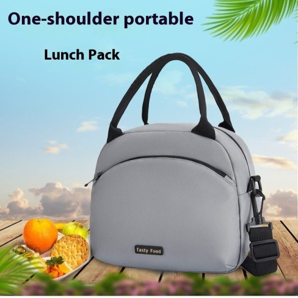 Portable Large Capacity Shoulder Lunch Box Bag - Image 2