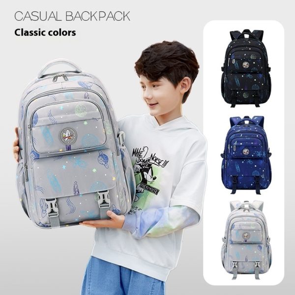 Primary School Student Starry Sky Leisure Schoolbag Junior High School Student Backpack - Image 2