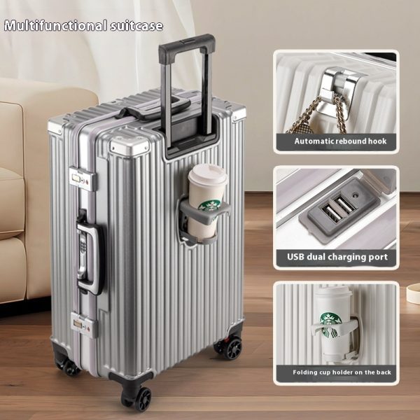 Trolley Password Universal Wheel Aluminum Frame Large Capacity Luggage - Image 7