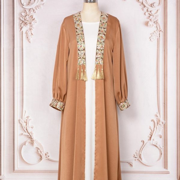 Women's Cardigan Two-piece Set Tassel Pendant Robe - Image 2