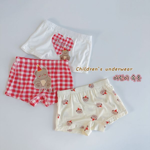 Three-piece Set Children's Underwear Modal Printing Baby Kindergarten Boxer Shorts - Image 5